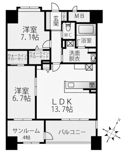 物件○○の間取り図