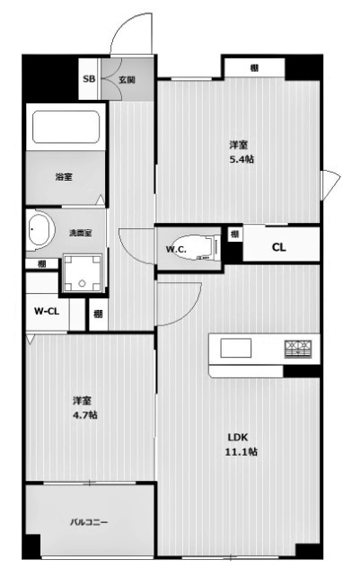 物件○○の間取り図