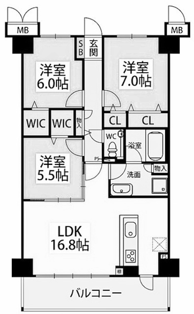 物件○○の間取り図