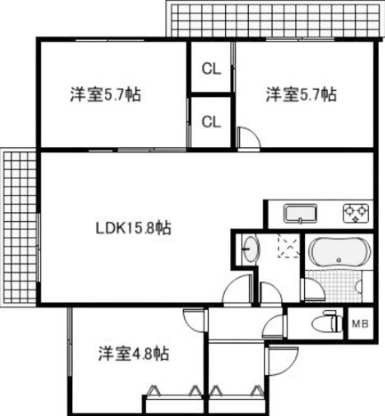 物件○○の間取り図