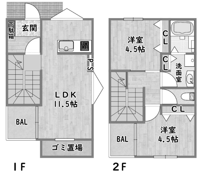 物件○○の間取り図