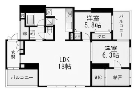 物件○○の間取り図