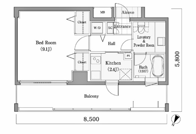 物件○○の間取り図