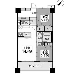 物件○○の間取り図