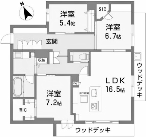 物件○○の間取り図