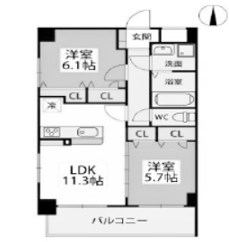 物件○○の間取り図