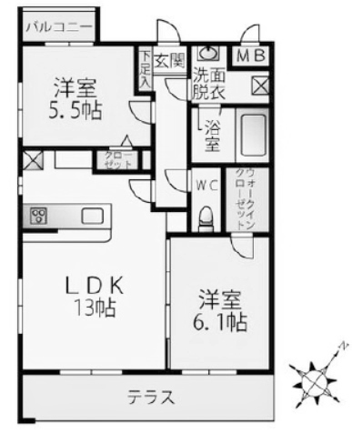 物件○○の間取り図