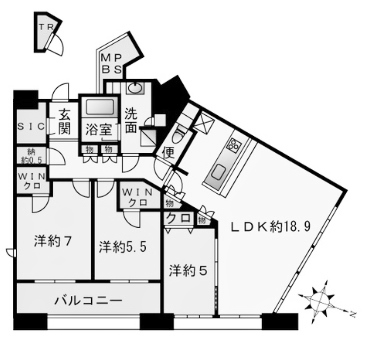 物件○○の間取り図