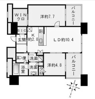 物件○○の間取り図