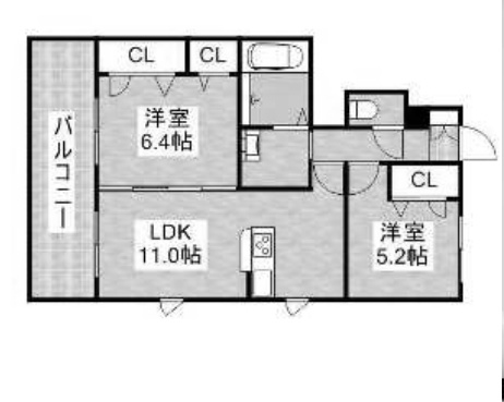 物件○○の間取り図