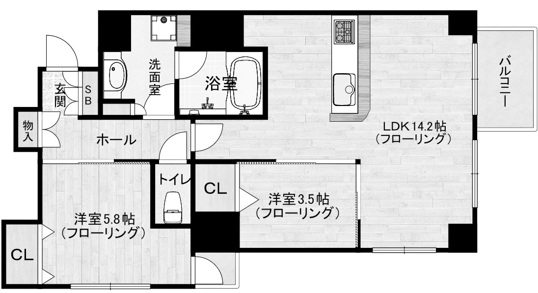 物件○○の間取り図