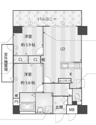 物件○○の間取り図