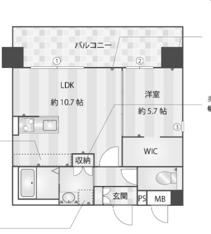 物件○○の間取り図