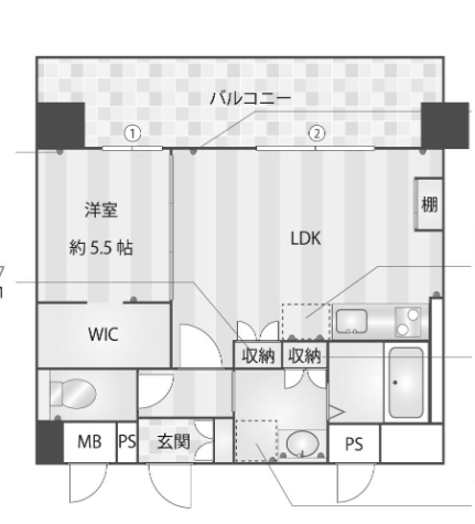 物件○○の間取り図