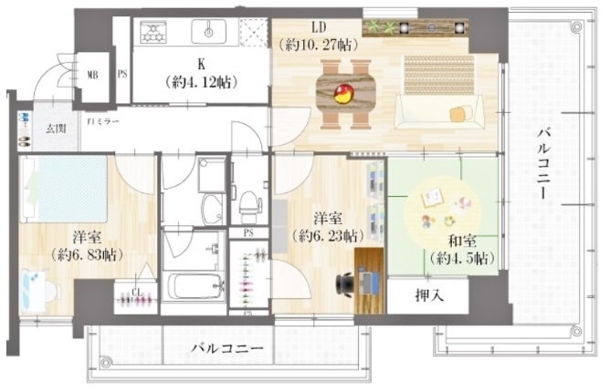 物件○○の間取り図