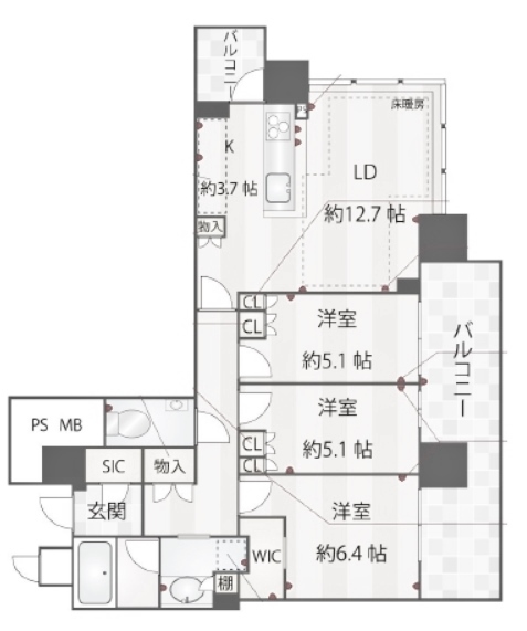 物件○○の間取り図