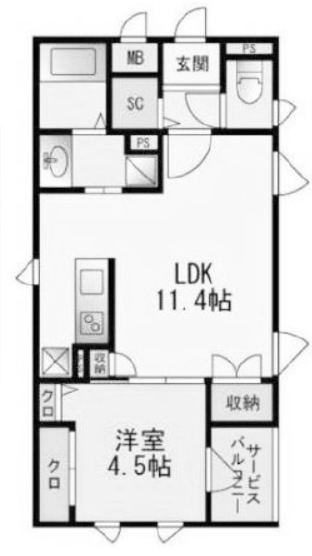 物件○○の間取り図