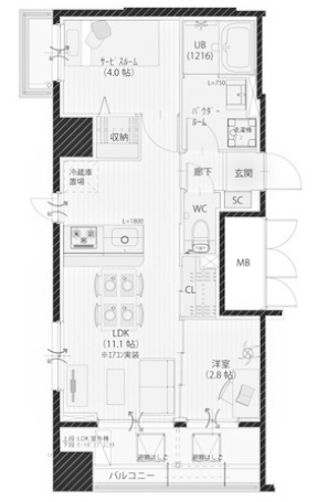 物件○○の間取り図