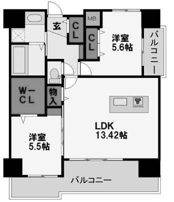 物件○○の間取り図