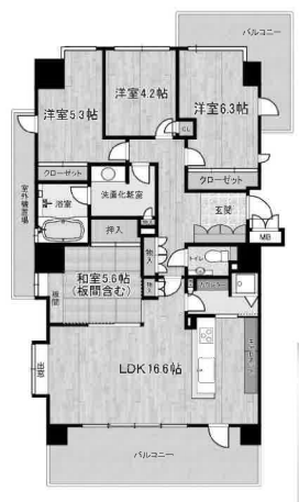 物件○○の間取り図