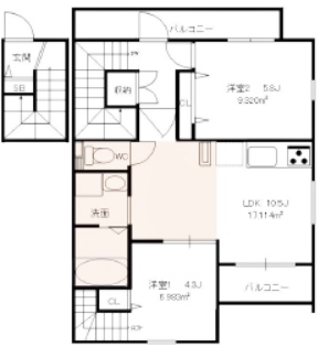 物件○○の間取り図