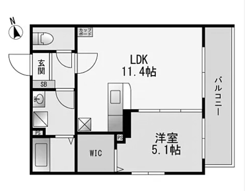 物件○○の間取り図