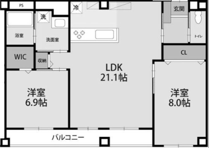 物件○○の間取り図