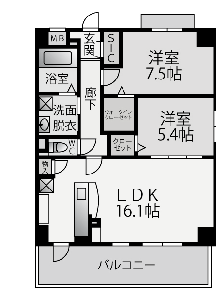 物件○○の間取り図