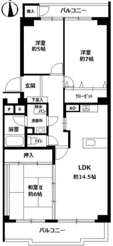 物件○○の間取り図