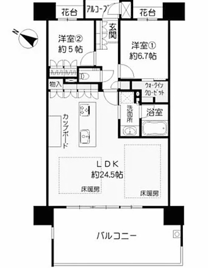 物件○○の間取り図