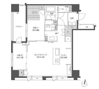 物件○○の間取り図