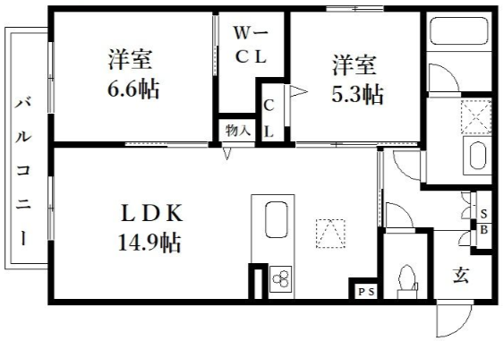 物件○○の間取り図