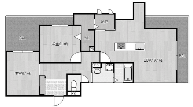 物件○○の間取り図