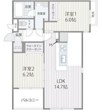 物件○○の間取り図