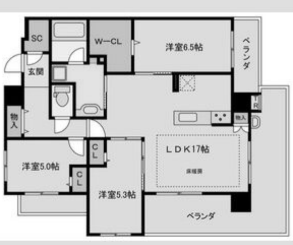 物件○○の間取り図