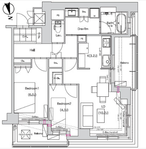 物件○○の間取り図