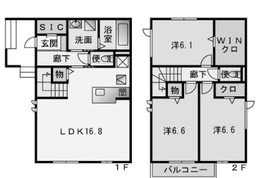 物件○○の間取り図