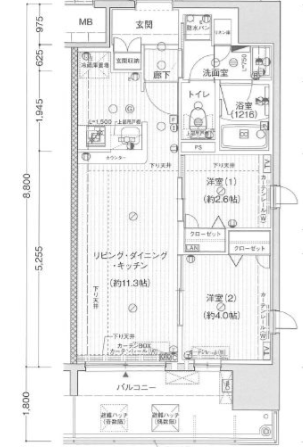 物件○○の間取り図