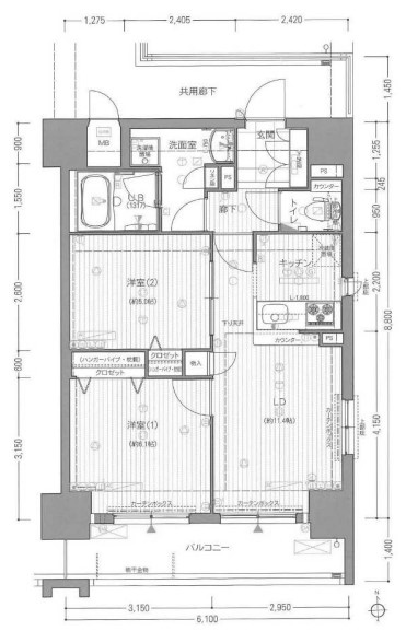 物件○○の間取り図