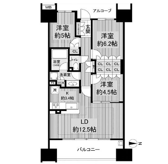 物件○○の間取り図