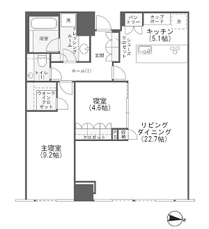 物件○○の間取り図