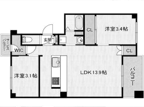 物件○○の間取り図