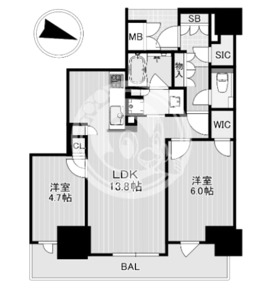 物件○○の間取り図