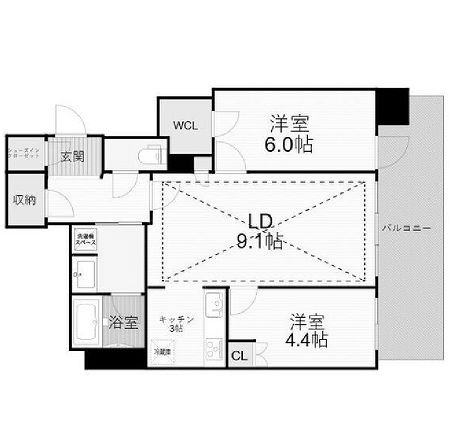 物件○○の間取り図