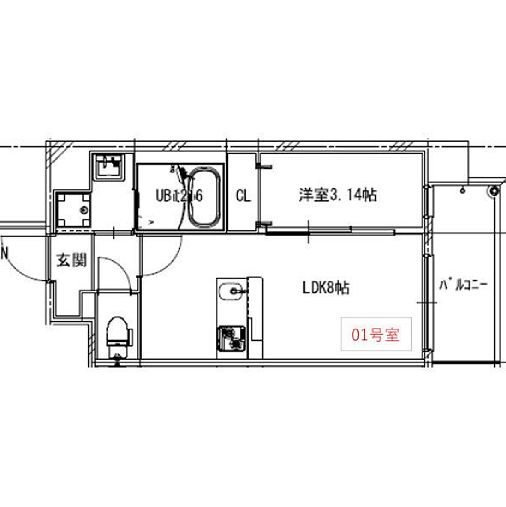 物件○○の間取り図