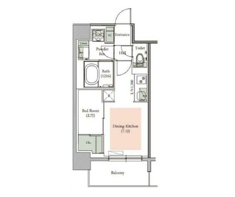 物件○○の間取り図