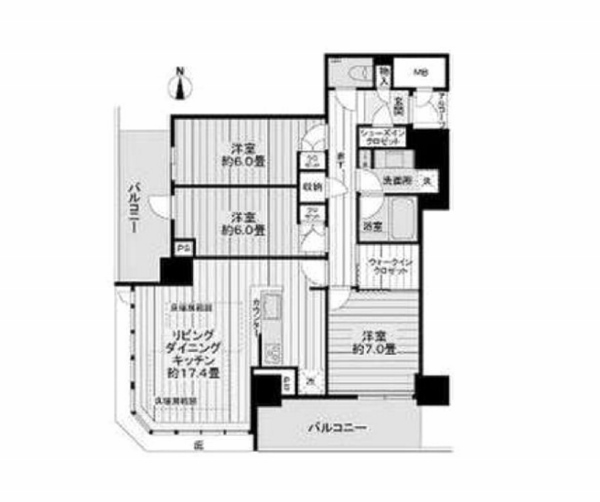 物件○○の間取り図