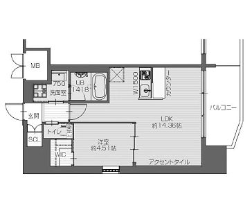 物件○○の間取り図