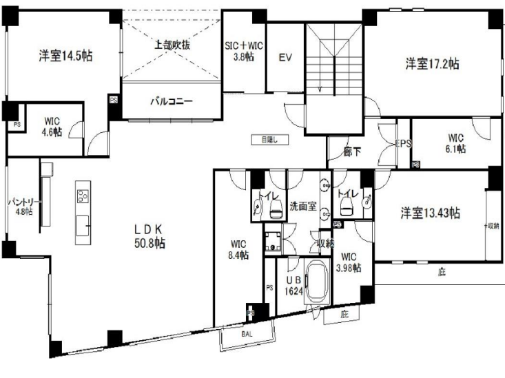 物件○○の間取り図