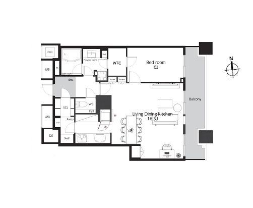 物件○○の間取り図